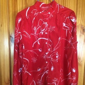 Vintage Red Blouse